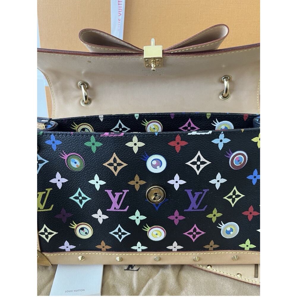 Louis Vuitton Murakami Eye Love You Bow Bag Black Multicolor Monogram RARE NIB - Picture 11 of 15